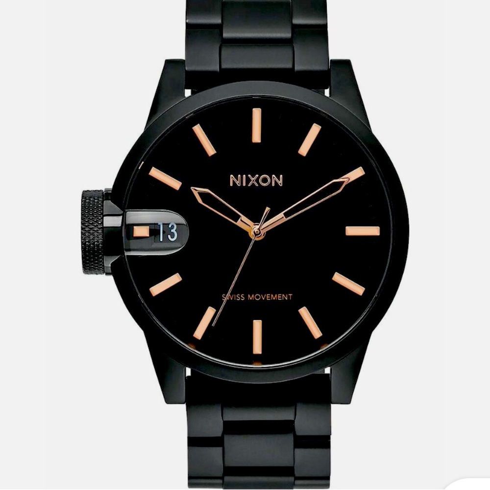COPY - Nixon watch magnified the chronicle 100mm stainless steel